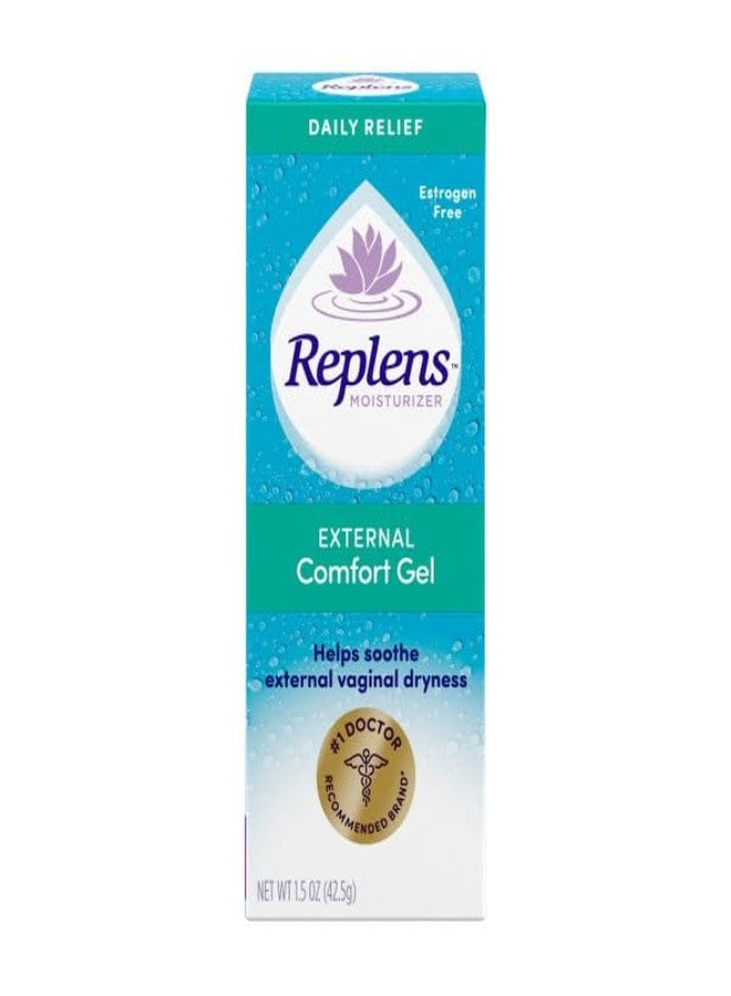 Replens Daily Relief External Comfort Gel, Soothes External Vaginal Dryness, Estrogen-Free, 1.5 oz (Pack of 4) - Image 2